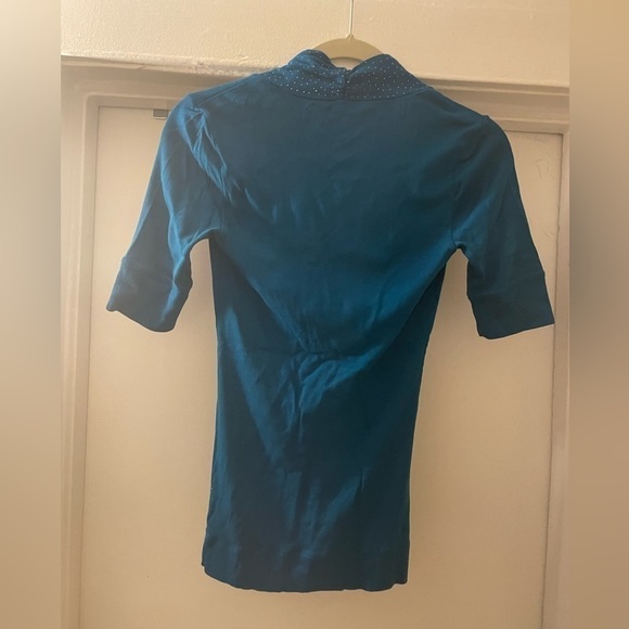 Express Teal Sexy Basic Tee Size Small - Picture 5 of 6